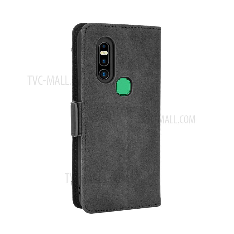 Leather Wallet Phone Cover Shell with Multiple Card-Carrying Slots for Infinix S5 Pro/X660 - Black-6