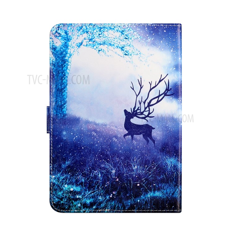 Universal Patterned PU Leather Shell Protective Case for 8-inch Tablet - Elk in the Forest-3