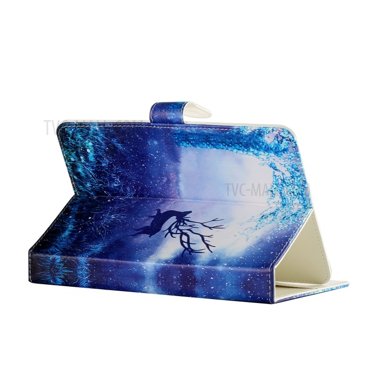 Universal Patterned PU Leather Shell Protective Case for 8-inch Tablet - Elk in the Forest-5