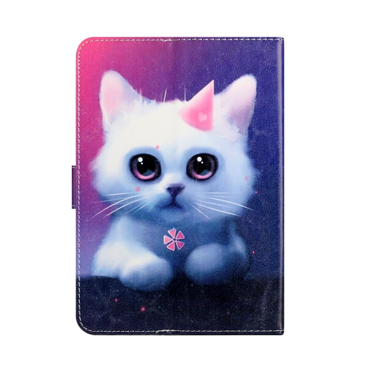 Étui de Protection Universal à Motifs de Cuir PU Pour Une Tablette de 8 Pouces - Chat