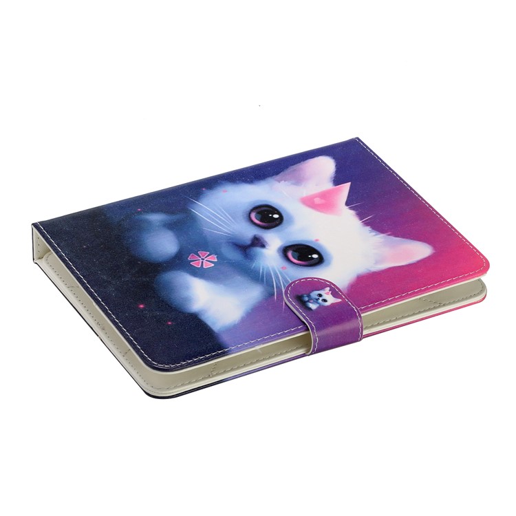 Universal Patterned PU Leather Shell Protective Case for 8-inch Tablet - Cat-4