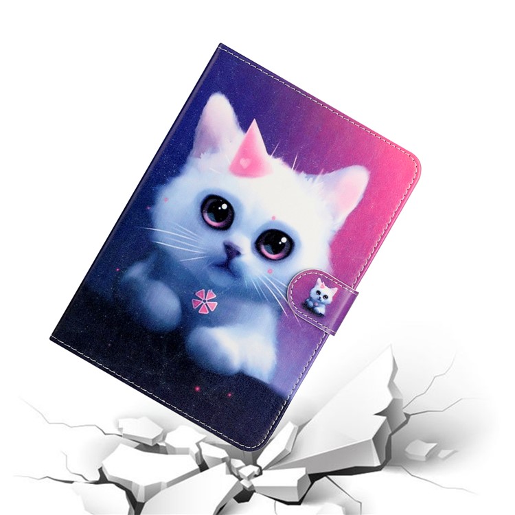 Universal Patterned PU Leather Shell Protective Case for 8-inch Tablet - Cat-6