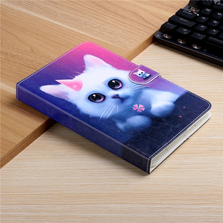Universal Patterned PU Leather Shell Protective Case for 8-inch Tablet - Cat-7
