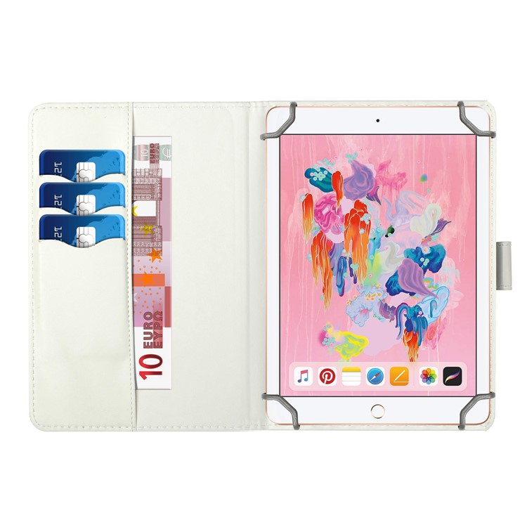 Universal Patterned PU Leather Shell Protective Case for 8-inch Tablet - Cat-8
