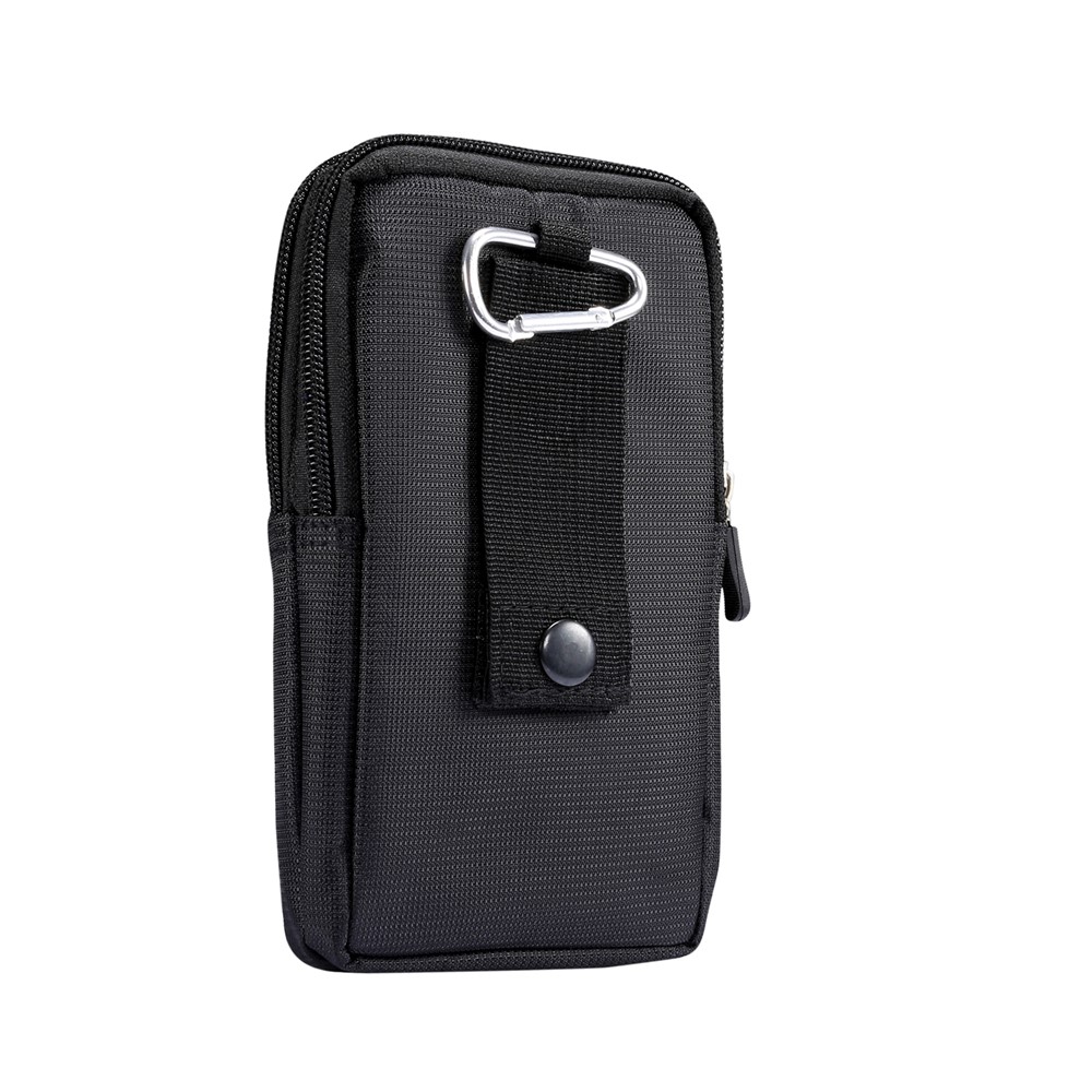 6.7/6.9 inch Universal Phone Pouch Case Sports Leisure Waist Bag for iPhone Samsung Huawei Etc. - Black-2