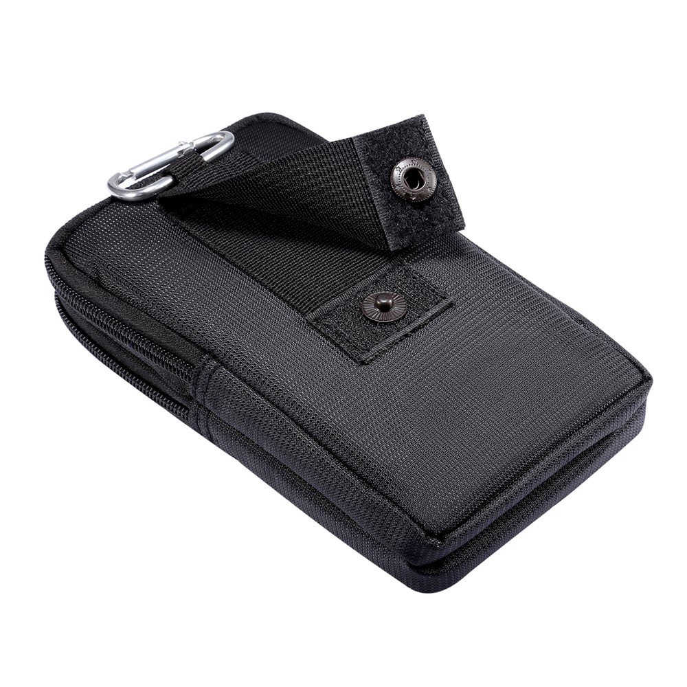 6.7/6.9 inch Universal Phone Pouch Case Sports Leisure Waist Bag for iPhone Samsung Huawei Etc. - Black-4