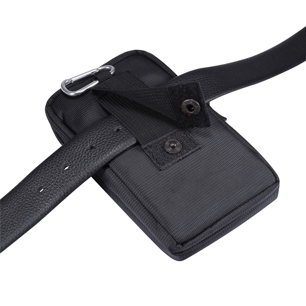 6.7/6.9 inch Universal Phone Pouch Case Sports Leisure Waist Bag for iPhone Samsung Huawei Etc. - Black-5