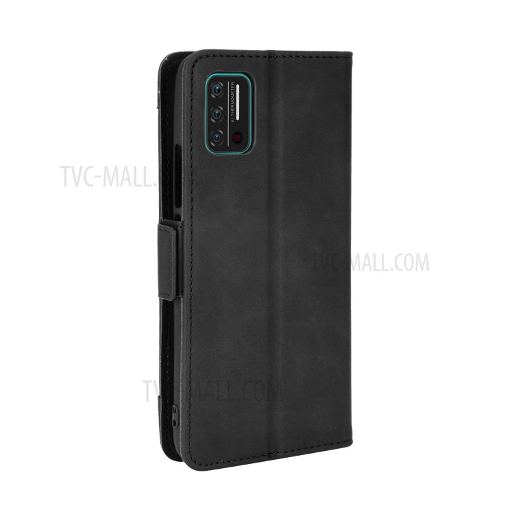 Leather Phone Wallet Design Stand Feature Protective Cover Case with Multiple Card Slots for Umidigi A7S - Black-5