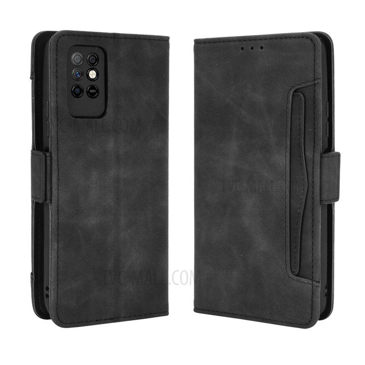 For Infinix Note 8i/X683 Multiple Card Slots Smartphone Protective Cover Stand Leather Case - Black-2