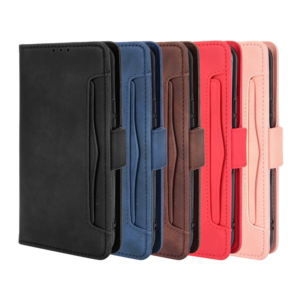 Multiple Card Slots Wallet Stand PU Leather Mobile Phone Cover Case for Umidigi A9 Pro - Black-12