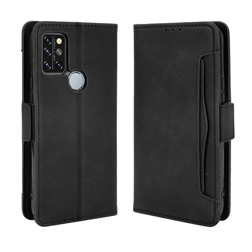 Multiple Card Slots Wallet Stand PU Leather Mobile Phone Cover Case for Umidigi A9 Pro - Black-2