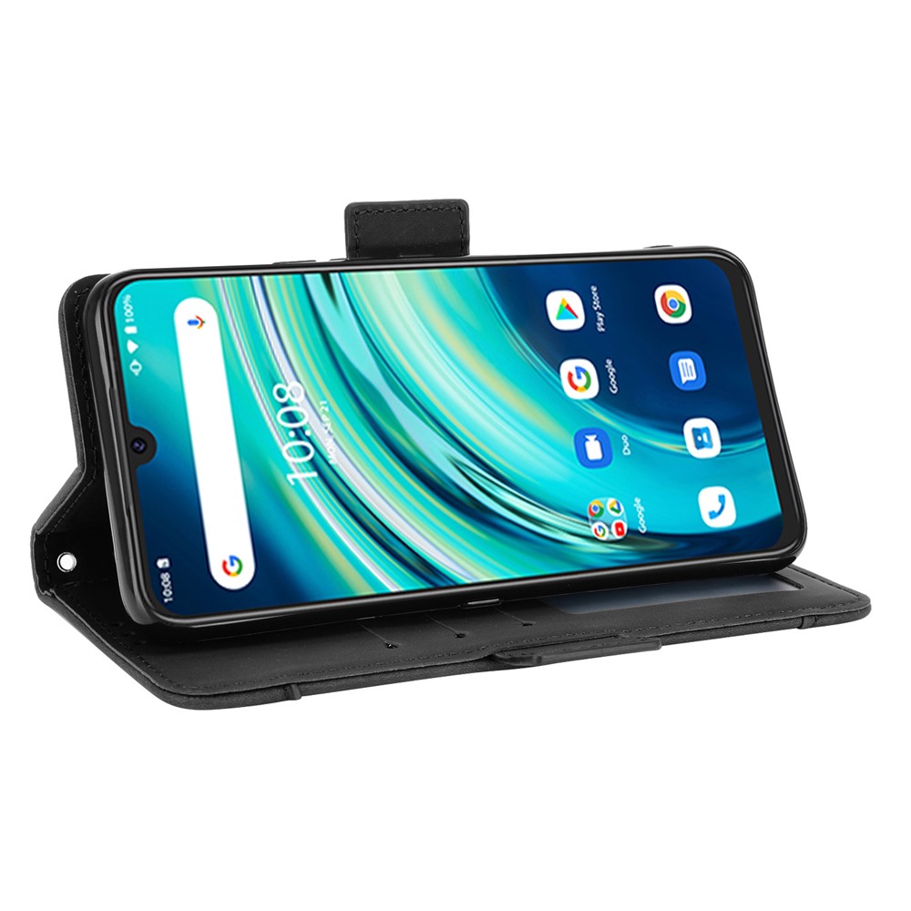 Multiple Card Slots Wallet Stand PU Leather Mobile Phone Cover Case for Umidigi A9 Pro - Black-7