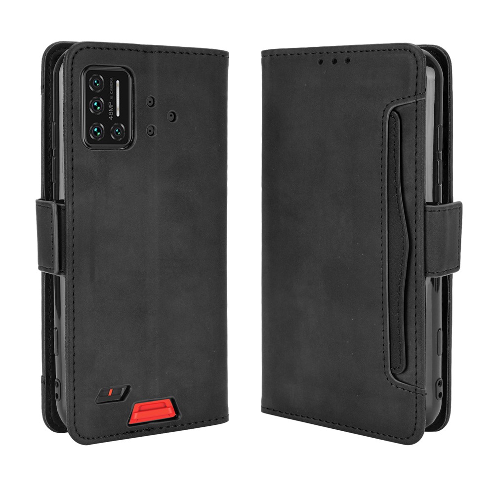 Leather Phone Wallet Design Stand Feature Protective Cover Case with Multiple Card Slots for UMIDIGI Bison - Black-2