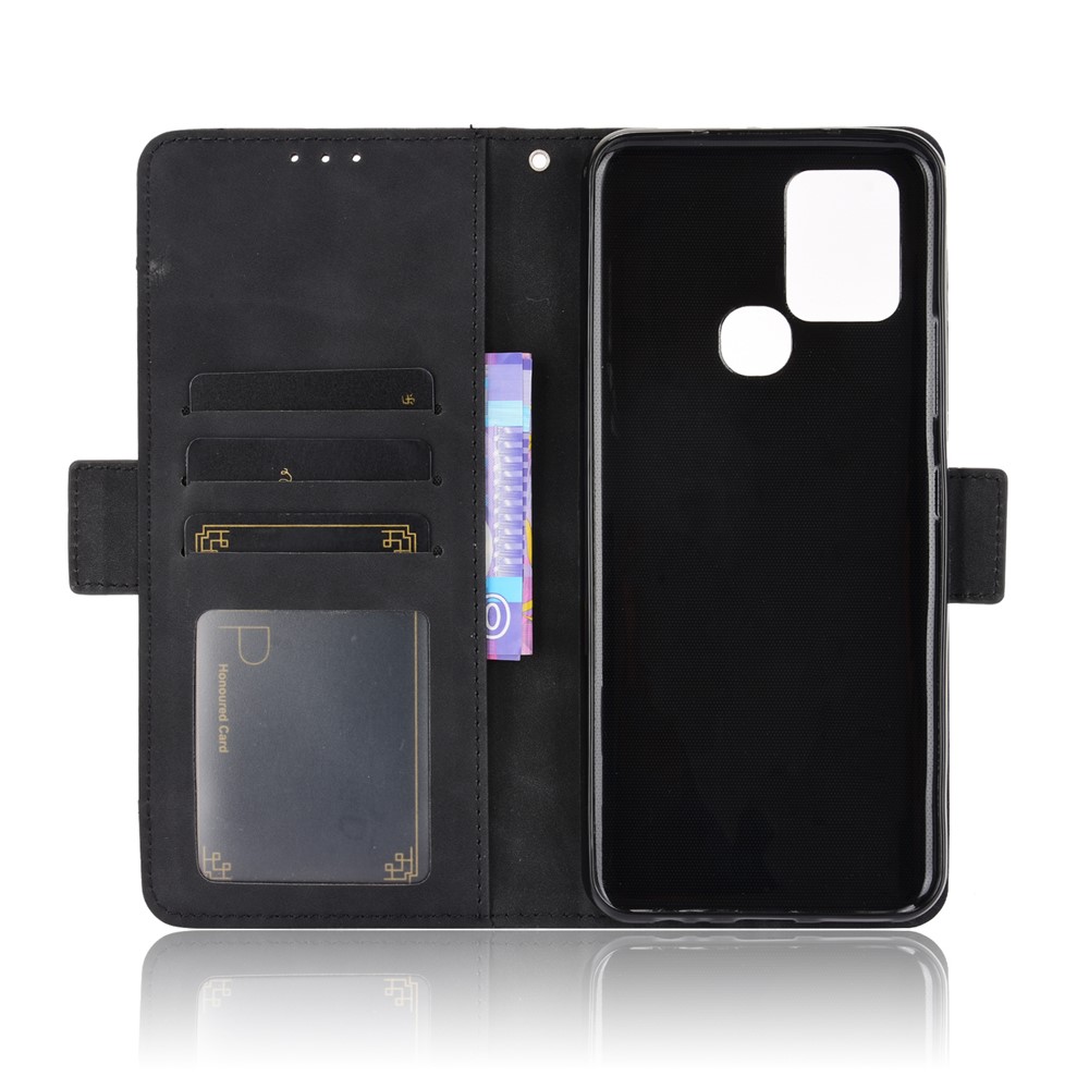 Multiple Card Slots Wallet Stand PU Leather Shell Case for Infinix Hot 10/X682 - Black-5