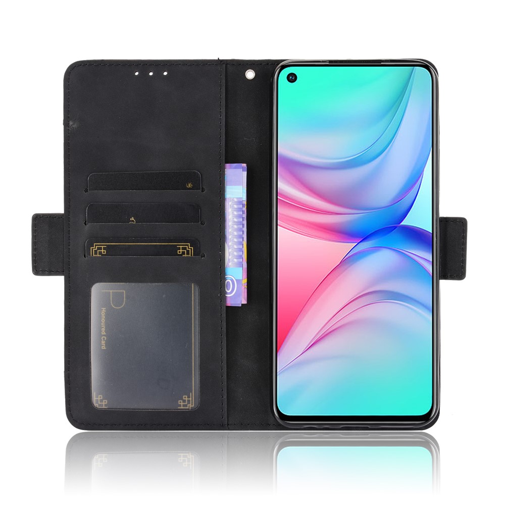 Multiple Card Slots Wallet Stand PU Leather Shell Case for Infinix Hot 10/X682 - Black-6