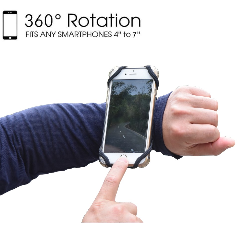 Sport-Telefonarmband-Hülle Universal Drehbarer Elastischer Handgelenk-Laufarmband Für 4-7-Zoll-Telefon