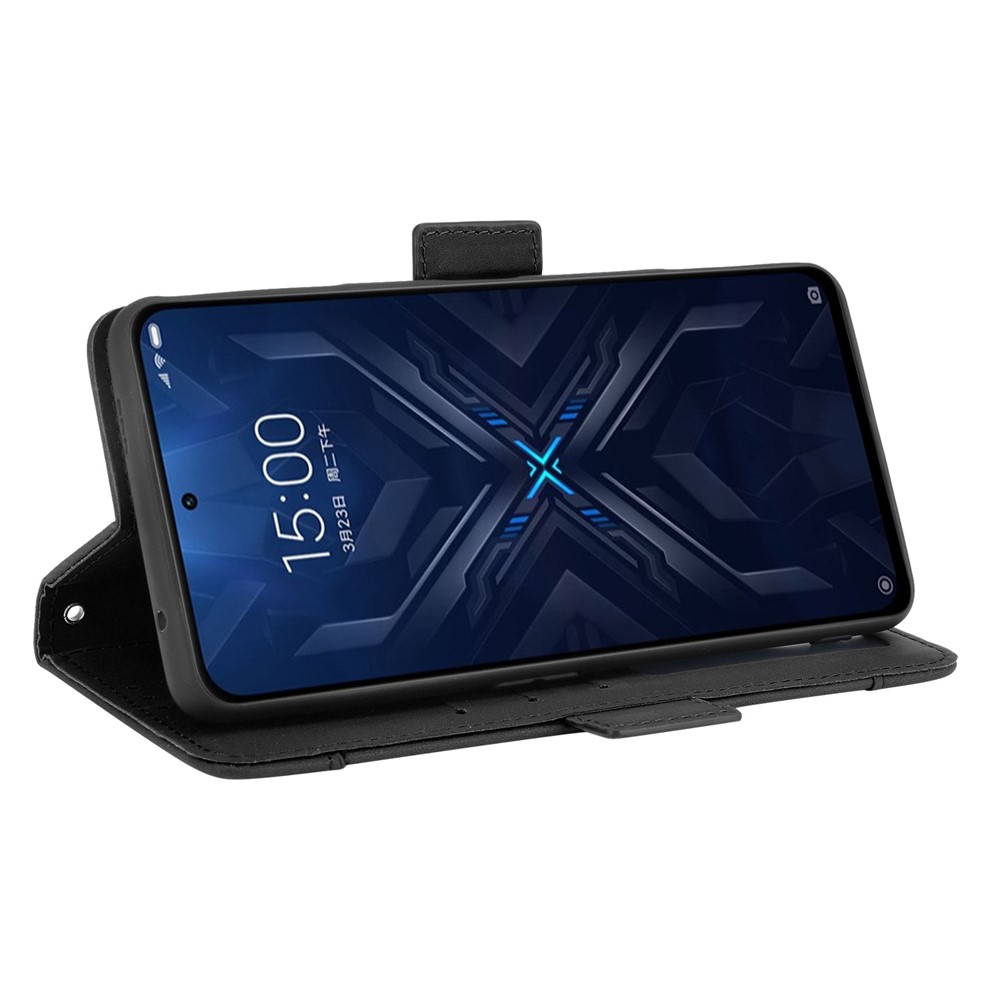 Multiple Card Slots Wallet Leather Phone Case with Stand for Xiaomi Black Shark 4 / 4 Pro Protection Cover - Black-2
