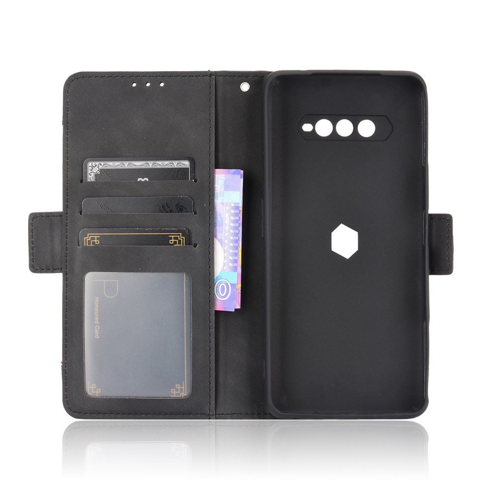 Multiple Card Slots Wallet Leather Phone Case with Stand for Xiaomi Black Shark 4 / 4 Pro Protection Cover - Black-6