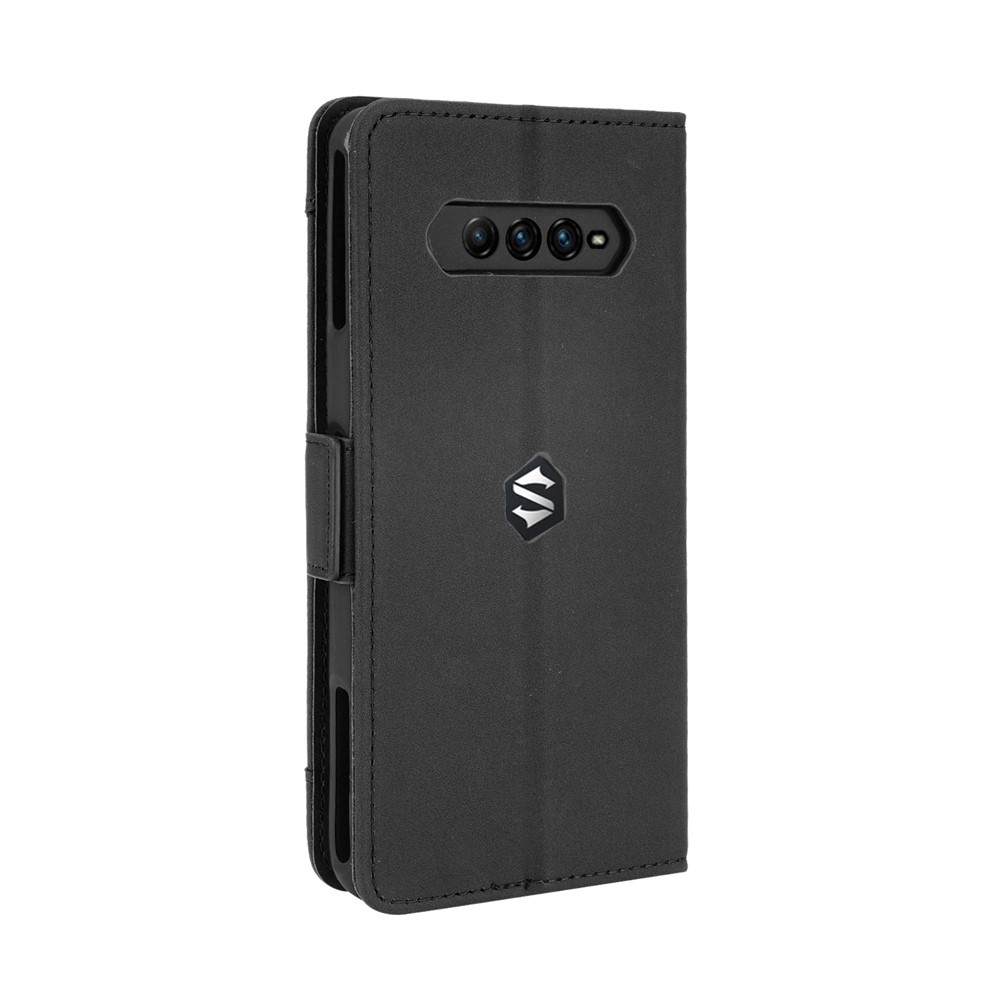 Multiple Card Slots Wallet Leather Phone Case with Stand for Xiaomi Black Shark 4 / 4 Pro Protection Cover - Black-7