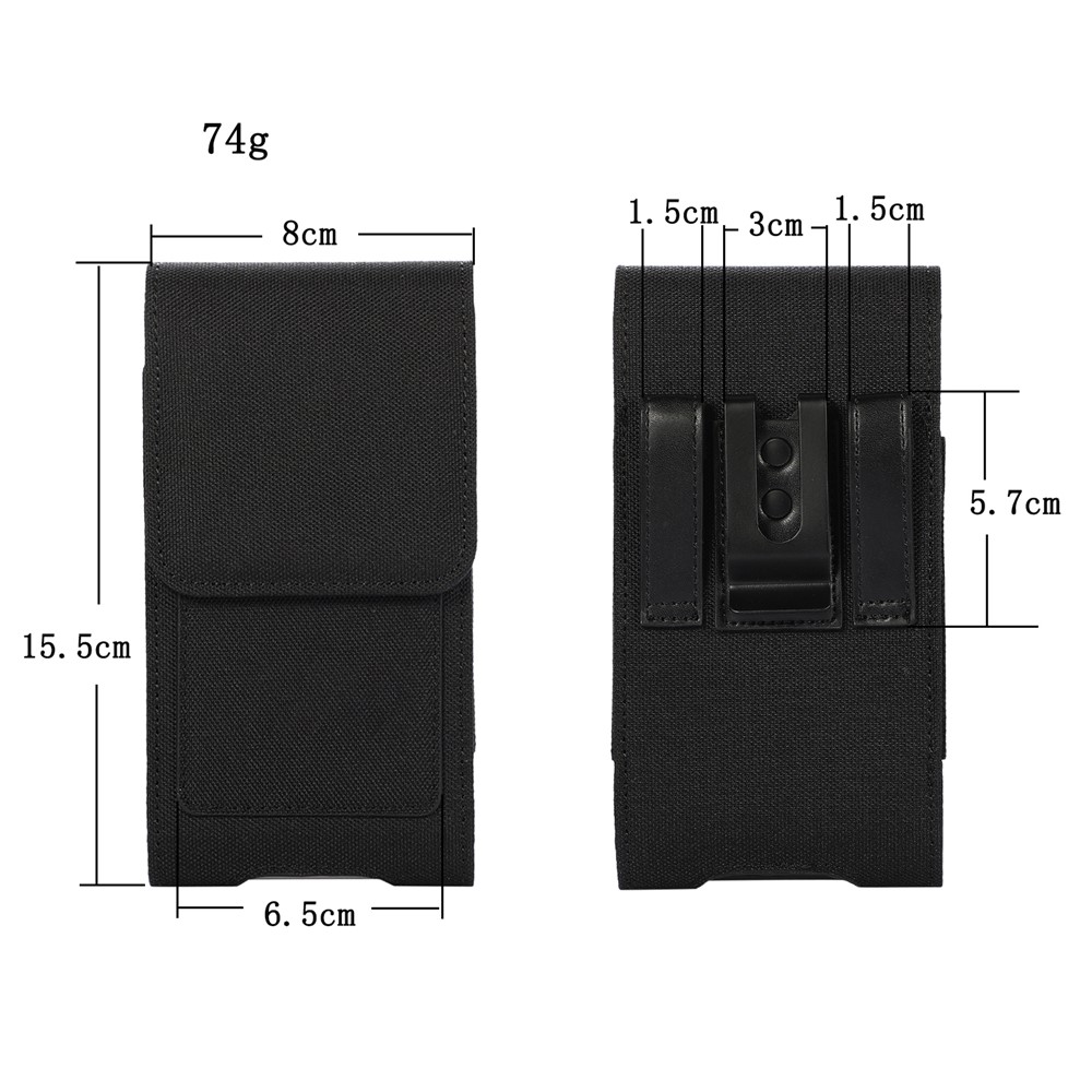 AH-6 PU Leather Mobile Phone Storage Bag Case Pouches Bags, Inner Size 15.5x8cm-8