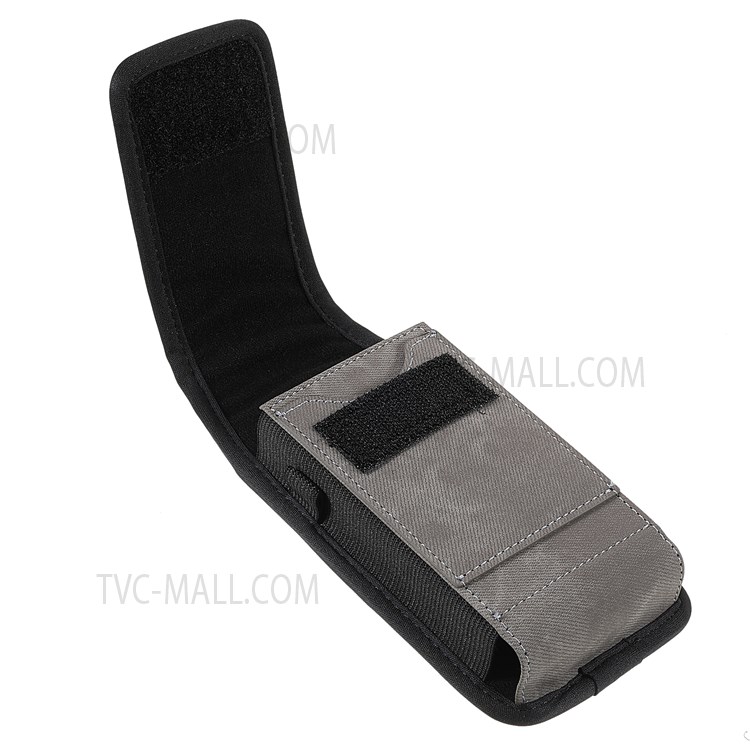 168x68x28mm PU Leather Waist Belt Phone Bag Case Card Slot Back Clip Phone Pouch with Carabiner for Samsung Galaxy Z Fold3 5G-4