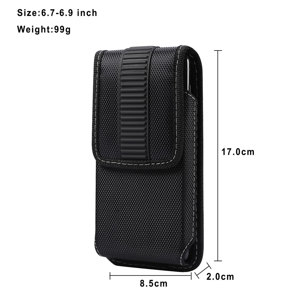 6.7-6.9inch Cellphone Pouch Belt Loop Back Clip Waist Bag for iPhone 13 Pro Max/12 Pro Max/Samsung Galaxy Note 10/Note 10 Plus-7