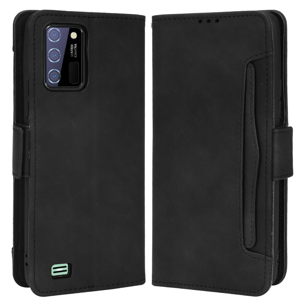 Magnetic Closure Multi-functional Case Multiple Card Slot Design Magnetic Closure PU Leather Phone Cover with Stand for Oukitel C25 - Black-1