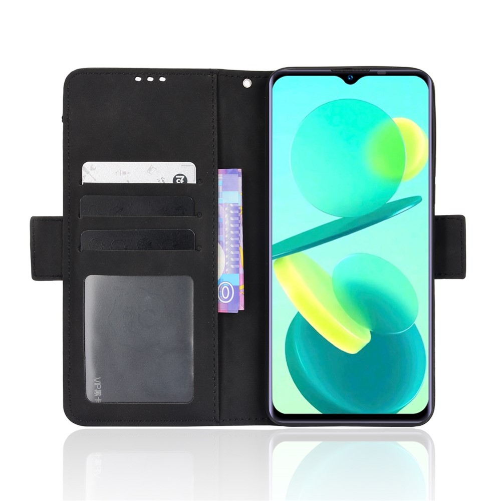 Magnetic Closure Multi-functional Case Multiple Card Slot Design Magnetic Closure PU Leather Phone Cover with Stand for Oukitel C25 - Black-4