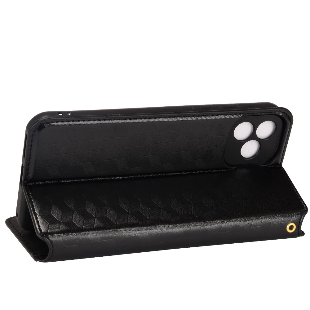 Smartphone Protective Cover Imprinted Pattern Cell Phone Case PU Leather + TPU Phone Case with Stand Wallet for Blackview Oscal C20 / C20 Pro - Black-5