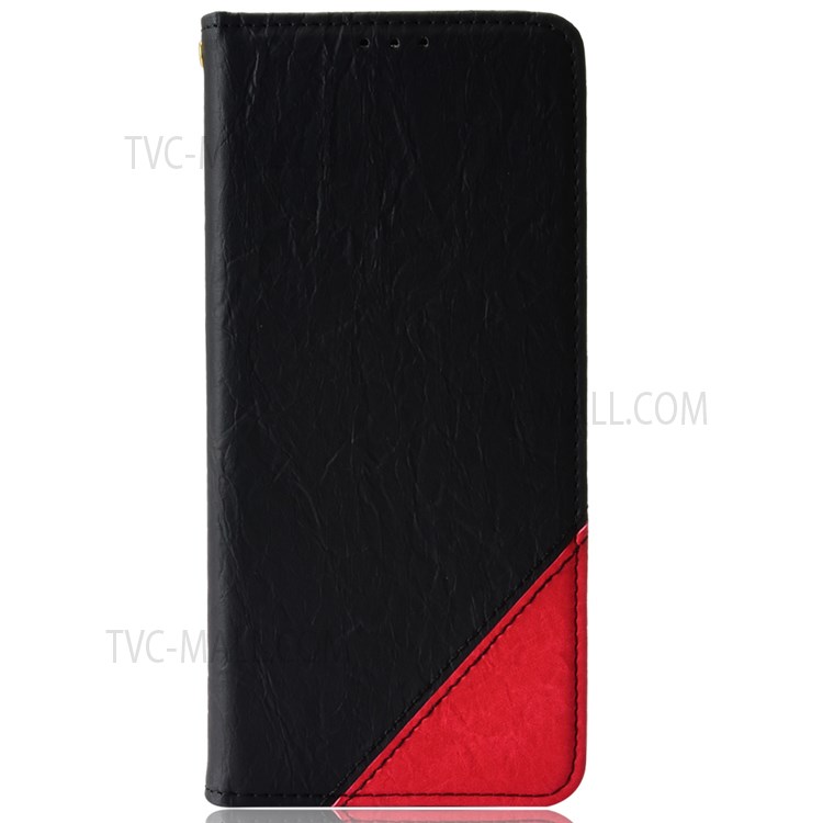 For Blackview A100 Business Splicing Style Wallet Phone Case Magnetic Auto-absorbed Stand Folio PU Leather Soft TPU Bumper Protective Skin Cover - Black-2