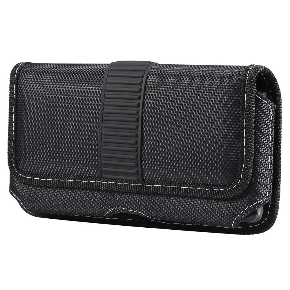 6.5 inch Phones Case Universal Oxford Cloth Waist Holster Belt Clip Bag Horizontal Pouch-1