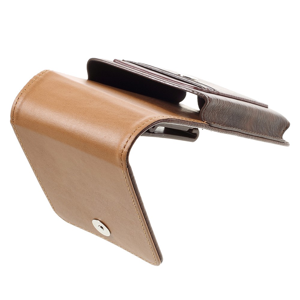 Housse universelle pour étui en cuir pour Huawei Mate 8/produit délicieux A9 et A8 - marron-4