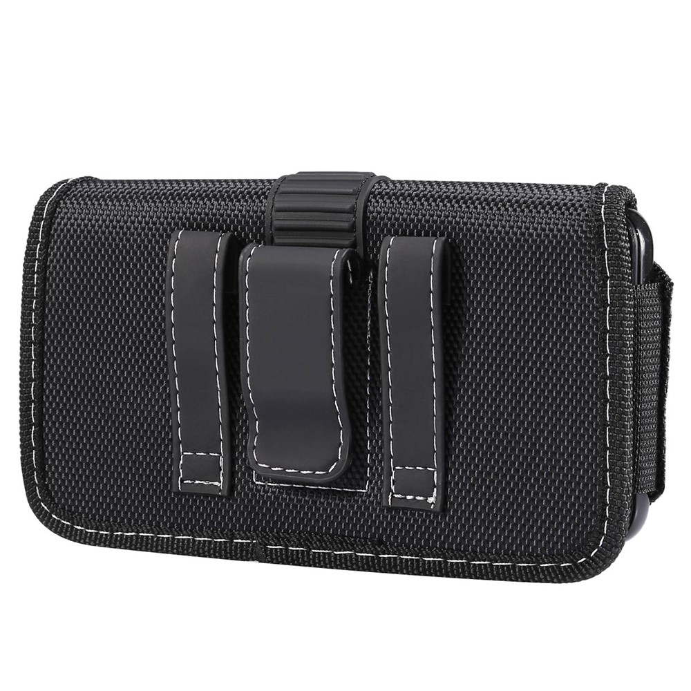 5.8 - 6.1 inch Phones Oxford Cloth Holster Case Horizontal Style Waist Belt Clip Phone Bag Pouch-2