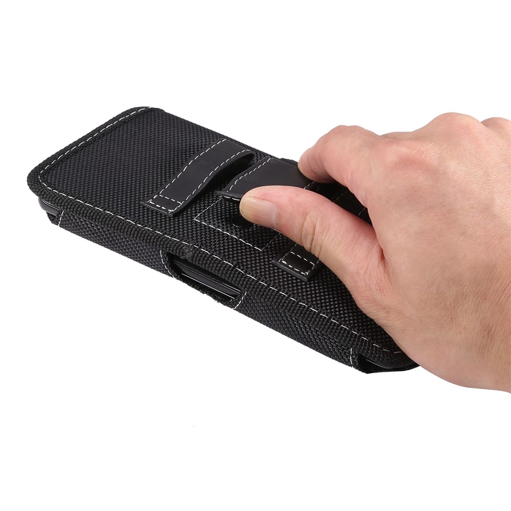 5.8 - Teléfonos de 6.1 Pulgadas Oxford Holster Estuche de Estilo Horizontal Cinturón de Cintura Clip Bolso Bolso Bolso