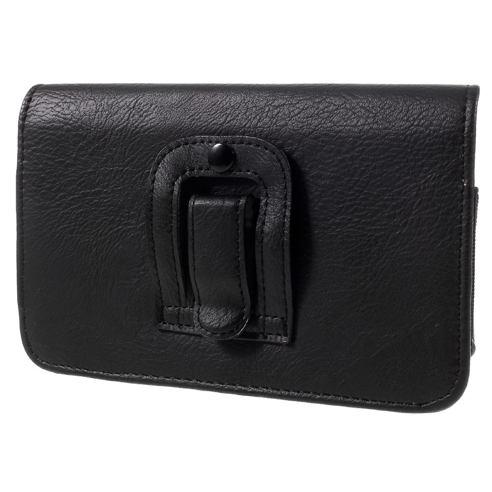 Coldre de Capa de Bolsa de Couro Para a Samsung A9 / LG V10, Tamanho: 170 x 90 x 11mm - Preto-2