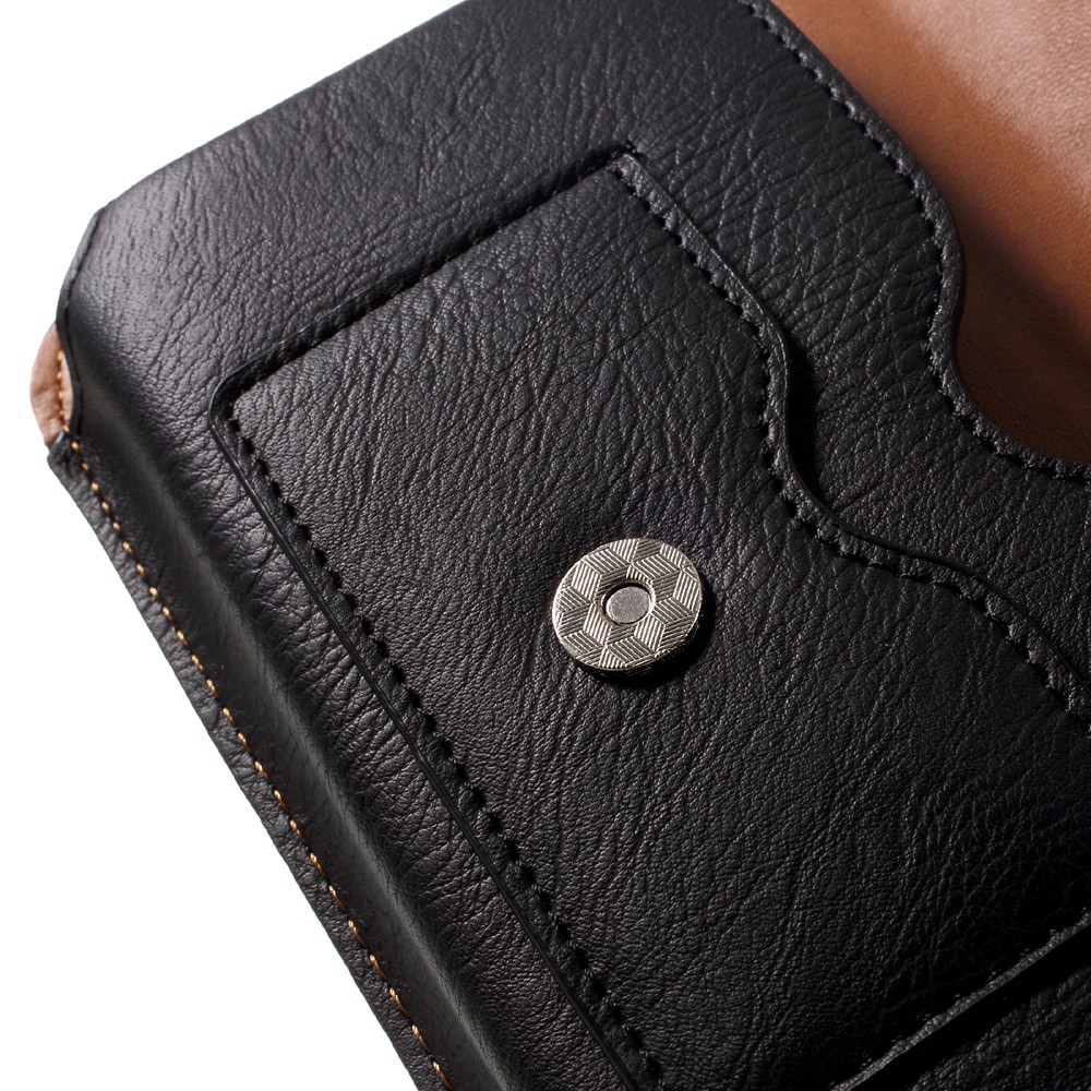 Leather Pouch Cover Holster for Samsung A9 / LG V10, Size: 170 x 90 x 11mm - Black-6