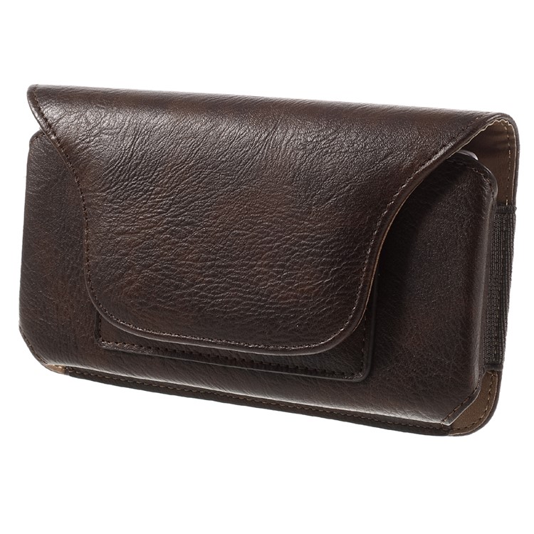 Leather Pouch Holster Case for Samsung A9 / LG V10, Size: 170 x 90 x 11mm - Coffee