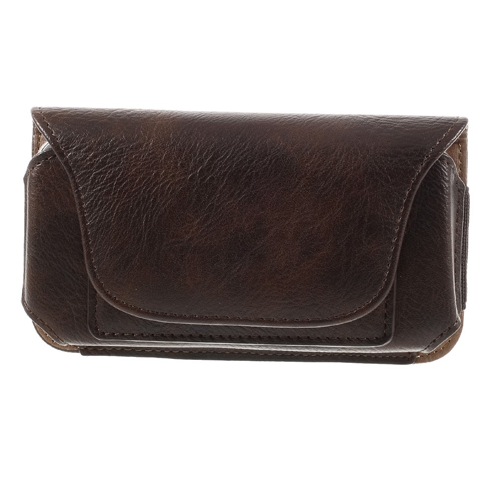 Tampa de estofamento de couro universal para iPhone 6s Plus / 6 Plus, Tamanho: 165 x 80 x 11mm - café-3