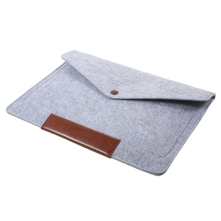 Ledertasche Für 13,3 Zoll MacBook Air / Pro, Größe: 35 X 23,5 Cm - Grau-5