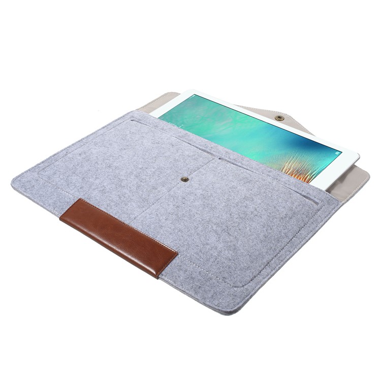 Ledertasche Für 13,3 Zoll MacBook Air / Pro, Größe: 35 X 23,5 Cm - Grau-6