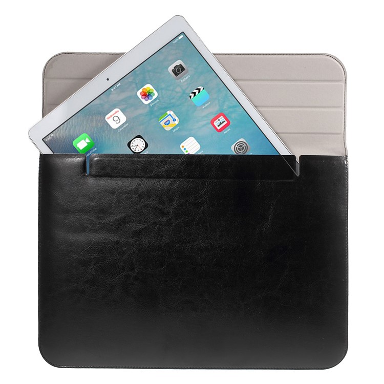 Textured Tri-fold Universal Sleeve Bag für MacBook Pro Air 13,3 Zoll - Schwarz-1