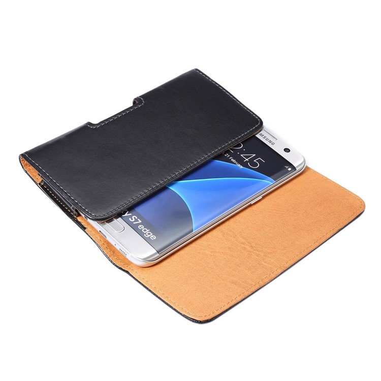 Clip De Ceinture Étui Universel De La Poche En Cuir Pour IPhone Samsung Huawei Etc, Taille: 155 X 80 X 18 Mm-2