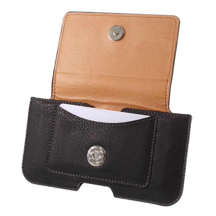 Universal Lychee Grain Leather Pouch Holster for iPhone 6s/6, Size: 140 x 70 x 10mm-5