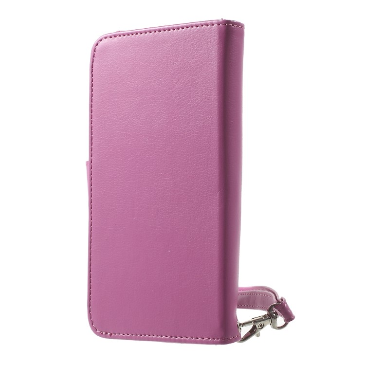Portemonnaie Aus Leder Für Samsung S7 Rand, Größe: 155 X 77 X 12mm - Rose-2