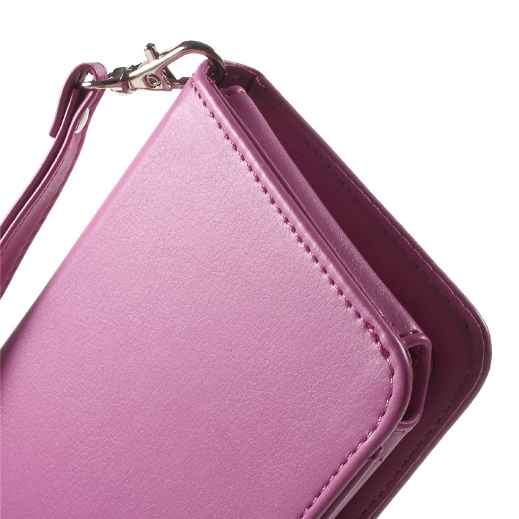 Portemonnaie Aus Leder Für Samsung S7 Rand, Größe: 155 X 77 X 12mm - Rose-8