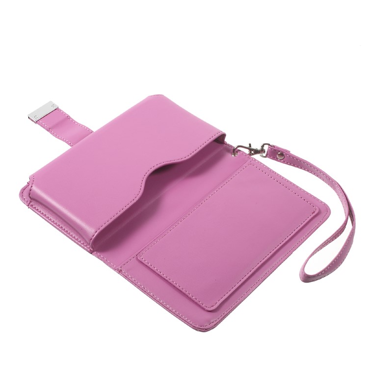 Portemonnaie Aus Leder Für Samsung S7 Rand, Größe: 155 X 77 X 12mm - Rose-9