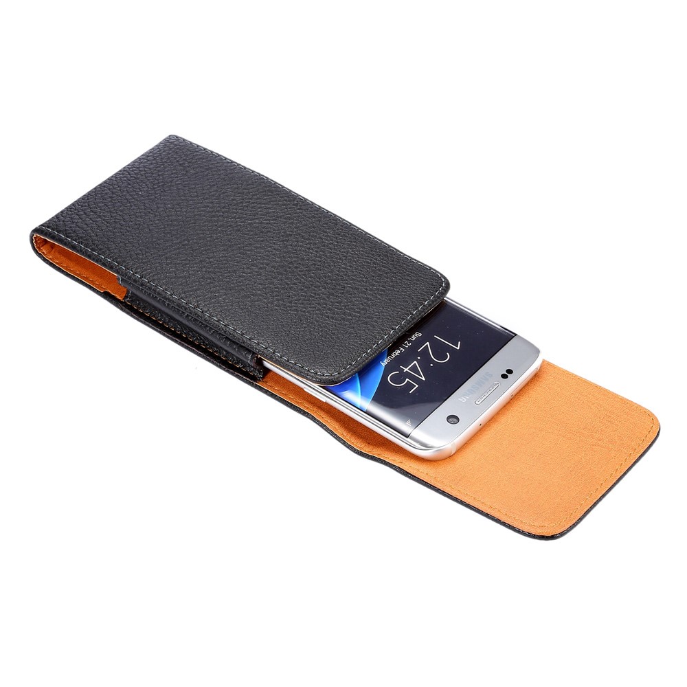 Litchi Textur Universal Ledertasche Holster Fall Für Samsung Galaxy S7 Rand G935-4