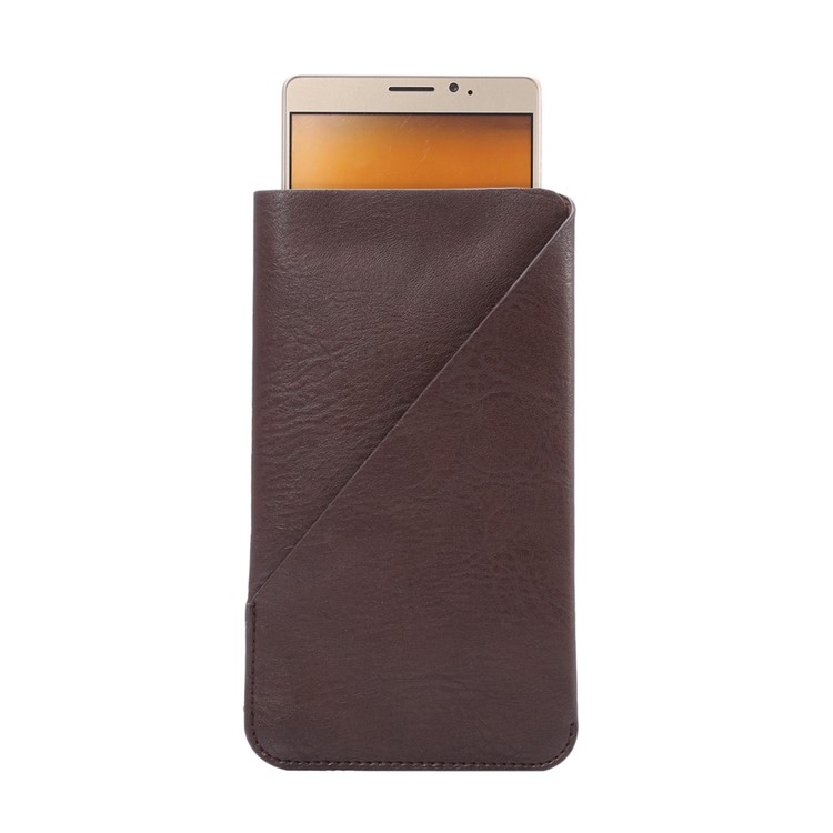 

Elephant Skin PU Leather Pouch for Samsung A9/Huawei Mate8, Size: 170 x 95mm - Brown