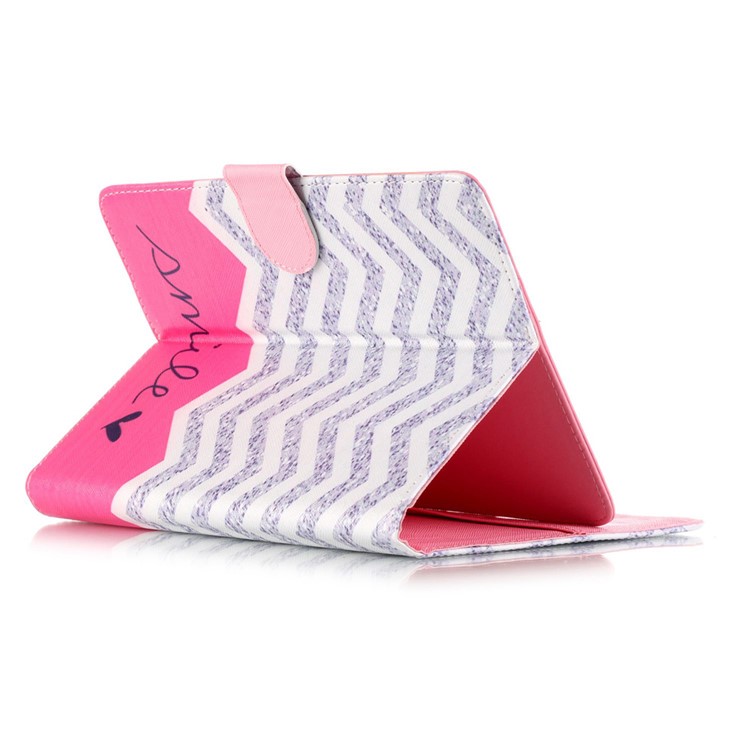 Tampa de carteira de couro universal para iPad mini 4/3/2/1, porte: 200x130mm - divisa Sorrir-4