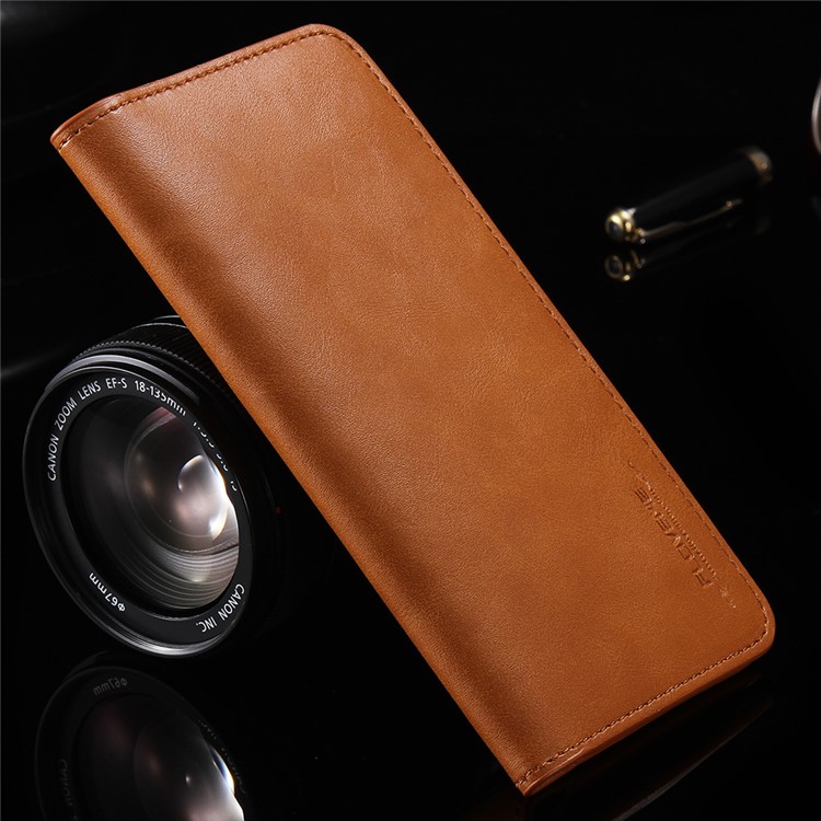 

FLOVEME Retro Genuine Leather Wallet for iPhone 6s Plus / 6 Plus etc - Brown, iPhone 6s Plus 5.5-inch
